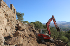 Comienza la obra en los accesos a los aparcamientos del Pen Gordo