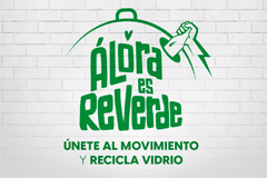 lora se adhiere a la campaa de Ecovidrio Yo soy reverde