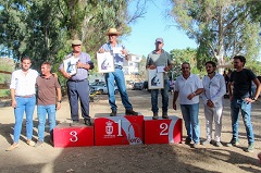 Reunin de numerosos caballistas en el Parque Fluvial de Barriada El Puente