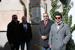 Inauguracin de un mosaico en la Fuente Arriba