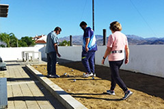 Continan las clases de petanca en el mirador de la Cancula