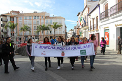 lora celebra la segunda Marcha por la Igualdad