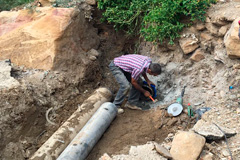 Nueva rotura en la tubera de abastecimiento de agua