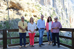 Visita a las actuaciones acometidas en el entorno del Caminito del Rey