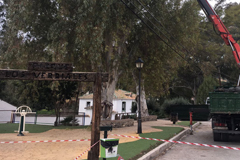 El Ayuntamiento realiza labores de limpieza en el Parque 